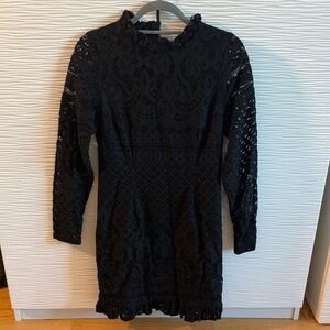 NWT Cynthia Rowley Black Lace Dress